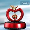 Apple Heart-Shaped Solar Rotating Car Perfume Ornament