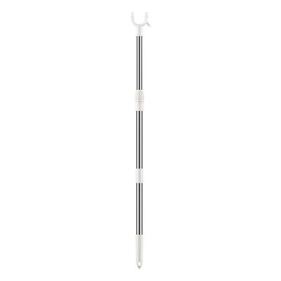 Telescopic Stainless Steel Clothes Drying Pole with Y-Fork Support