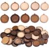 5pcs/Lot Random Mixed Vintage Wooden Cabochon Base Settings Blank Wood Cabochon Pendant Trays Diy Jewelry for Necklace Makings