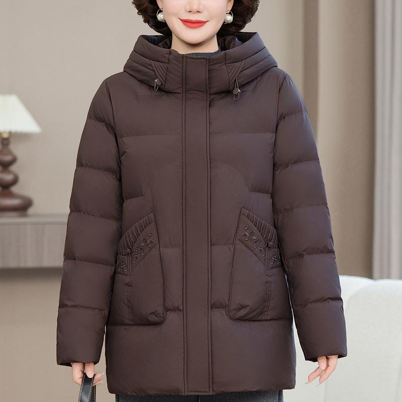 

Женские пуховики больших размеров XL-6XL для женщин среднего возраста, зимние парки, элегантные, свободные, толстые, теплые пуховики, женская верхняя одежда 6XL