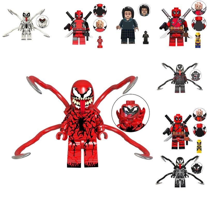 Tv6203 Children's Building Blocks Toy Venom Serum Deadpool Mini Figure Bag Packaging