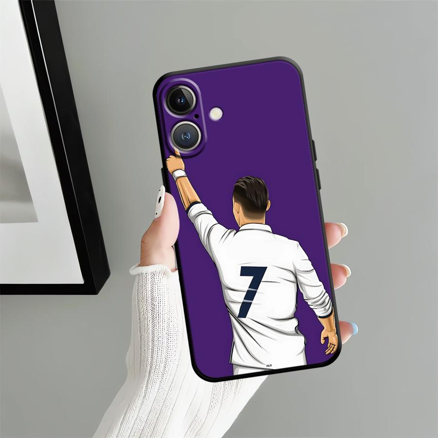 Football Sports Cool Case for iPhone 13 12 11 17 Pro Max 7 8 Air 15 16 14 Plus XS Max XR Black Soft Phone Cover