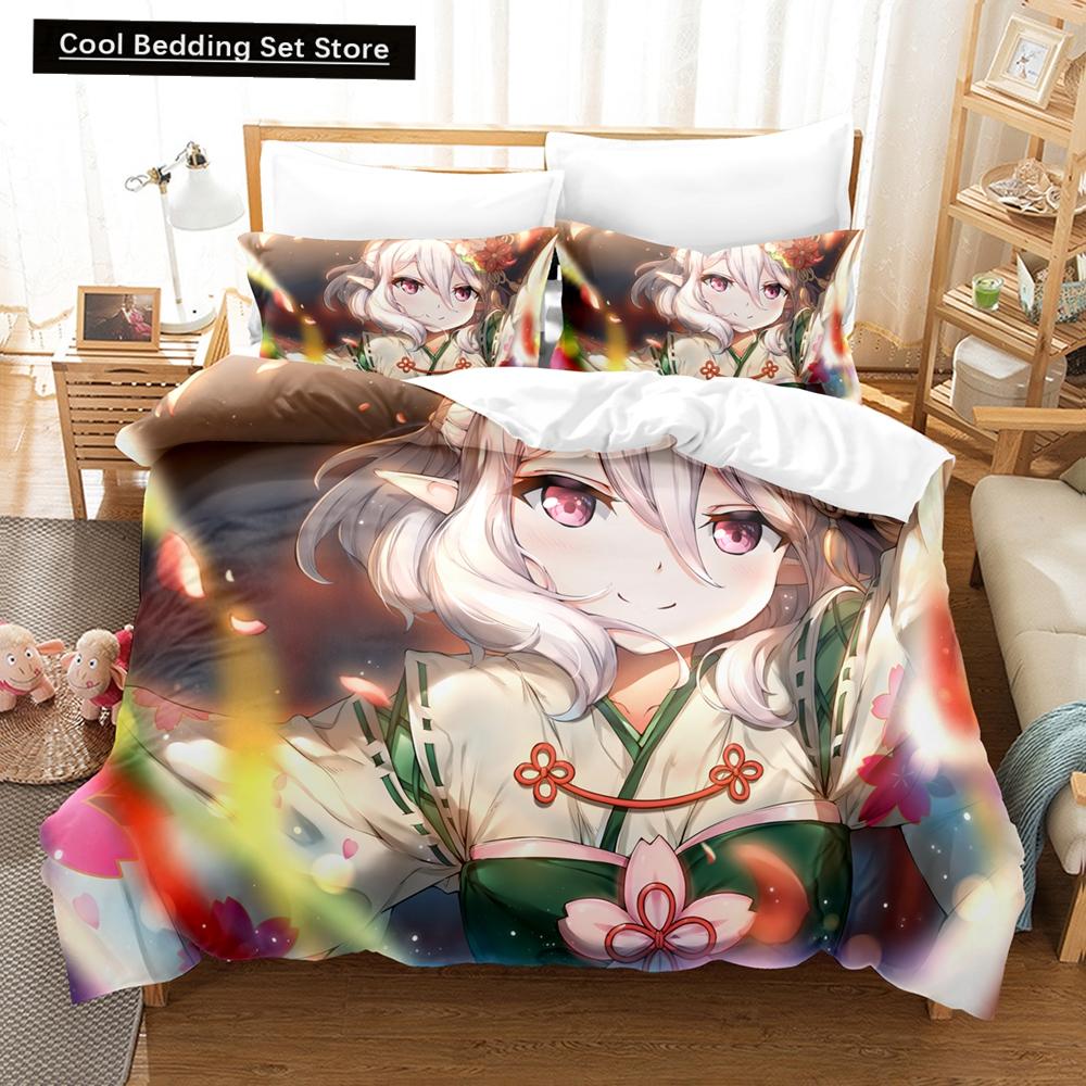 3D Druck Anime Mädchen The Ryuo's Work Is Never Done Bettwäschesets Bettbezug-Set mit Kissenbezug Twin Full Queen King Bettwäsche