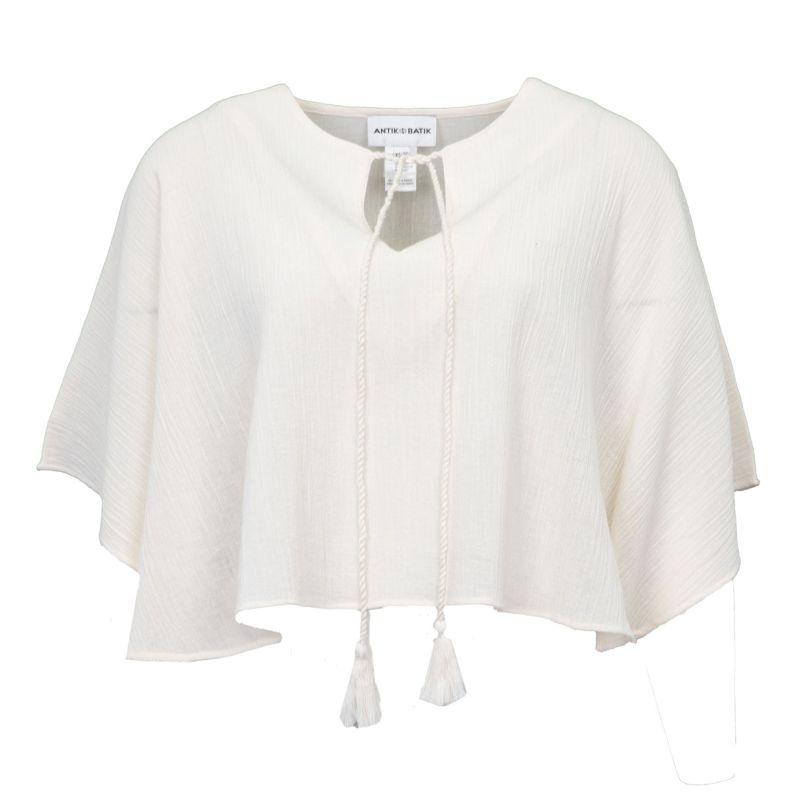 Women's Lilou Tie-Up Mini Kaftan Blouse by ANTIK BATIK