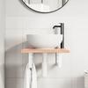 VidaXL Wall-mounted Vanity Shelf Steel and Solid Oak Wood 3302556