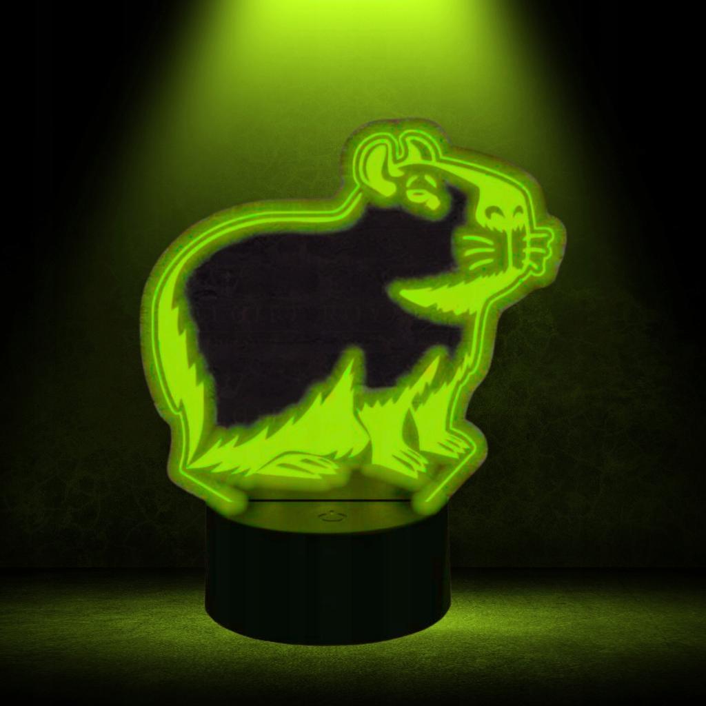 Children's Night Lamp Capybara Capybara 16 Led 3D + Remote Control