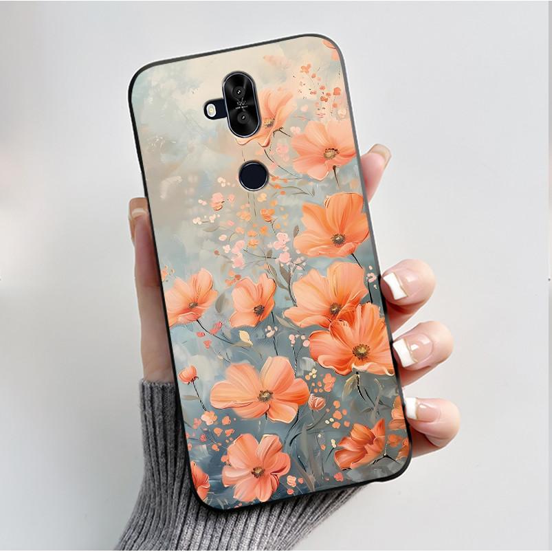 Luxury Fashion Flower For Asus Zenfone 5 Lite ZC600KL 5Q ZC600KL X017DA Silicone Phone Case Protective Back Shell Soft TPU Cover