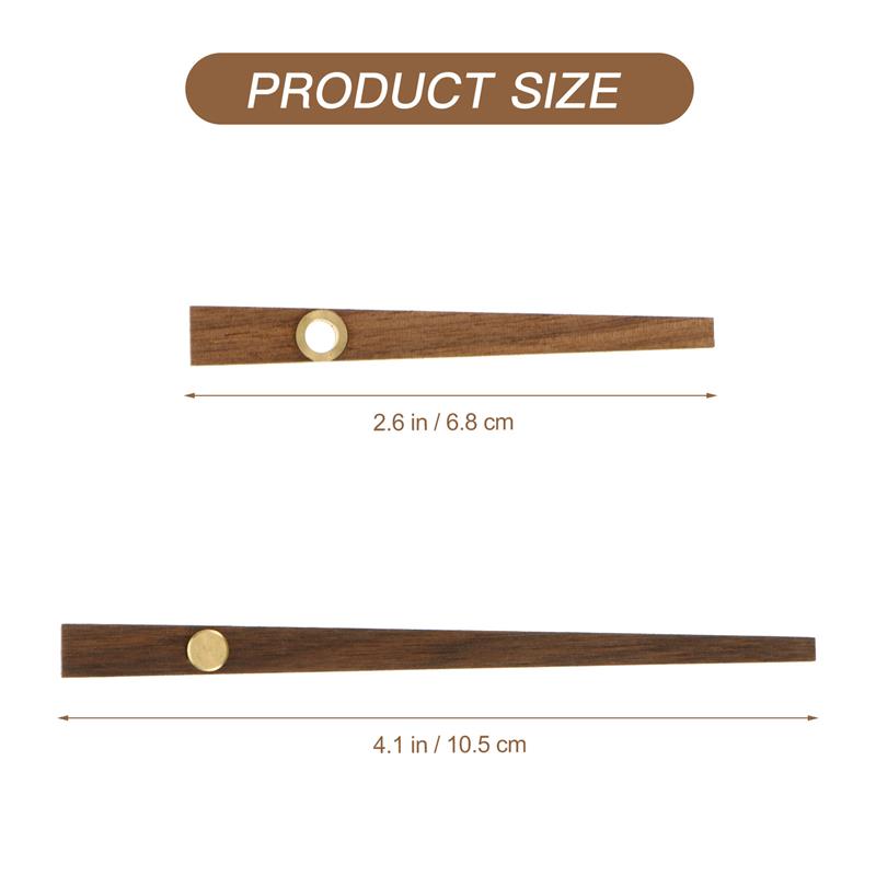 5er Set Holz-Uhrzeiger Langlebige Uhrzeiger Heim-Uhrteile Uhr DIY-Teile Uhrzubehör Wanduhr Basteluhr
