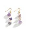 Natural Crystal Crushed Stone Pendant for Women's Fashionable Style Jewelry Gift Elegant Banquet Wearing Pendant Style Earrings