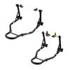 VEVOR Motorcycle Stand Lift, 1100lbs Capacity Front Rear Combo Stand Lift, Front Wheel Dual-Fork Stand, Rear U+L Fork Swingarm Spool Stand