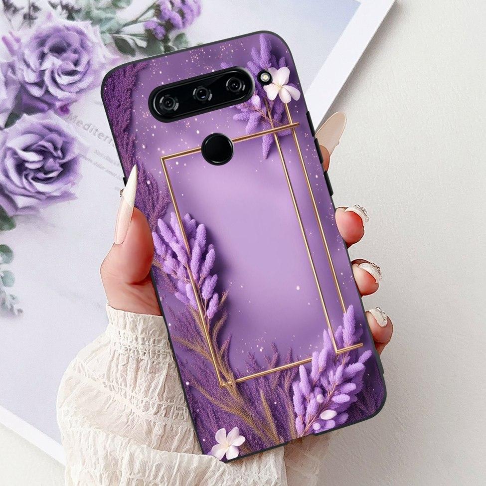 Funda For LG V40 ThinQ Case Cover Silicone Luxury Fashion Cute Cat Cool Shockproof Bumper Casing For LG V405 LM-V405 LM-V409N