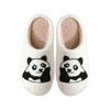 Panda home cotton slippers autumn and winter EA non-slip sole warm couple plush female couple baotou
