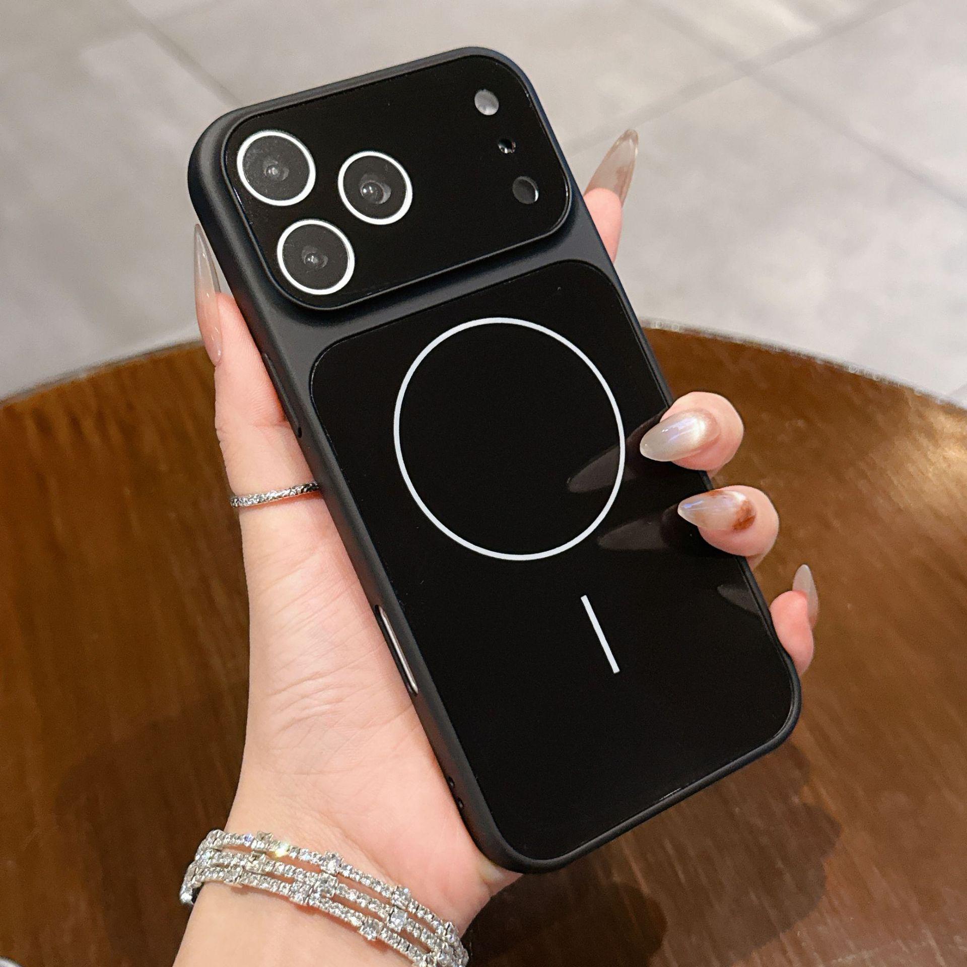 

Магнитный чехол для iPhone 17 из стекла Corning - Ударопрочная защитная крышка для Apple 16 Pro Max iPhone 16