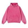 Sudadera con capucha de peso pesado de alta costura lavada vintage oscura holgada extragrande unisex