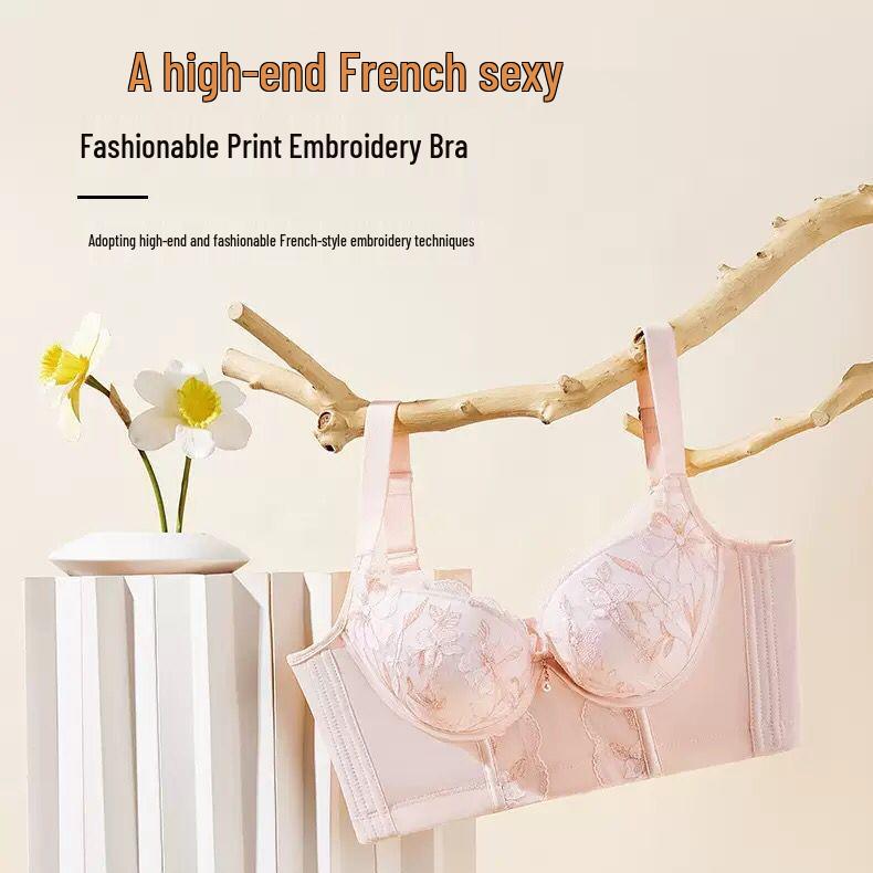 Adjustable Push-Up Bra: Supportive, Anti-Sag, Enhancing Beauty Salon Lingerie for Small Busts