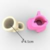 Doll with Horn Shaped Concrete Moulds DIY Vase Molds Silicone Material for DIY