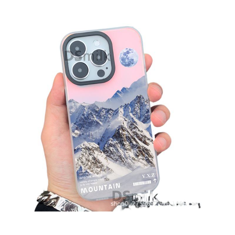 Snow Mountain Aurora White iPhone Case 15 Pro, 14/13, 12, 11Xs Max, xr - Hard, Trendy Plus