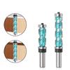 12mm 1/2 polegada haste Flush Trim sólido carboneto espiral rolamento superior cnc roteador bit compressão-corte fresa fresa de madeira face