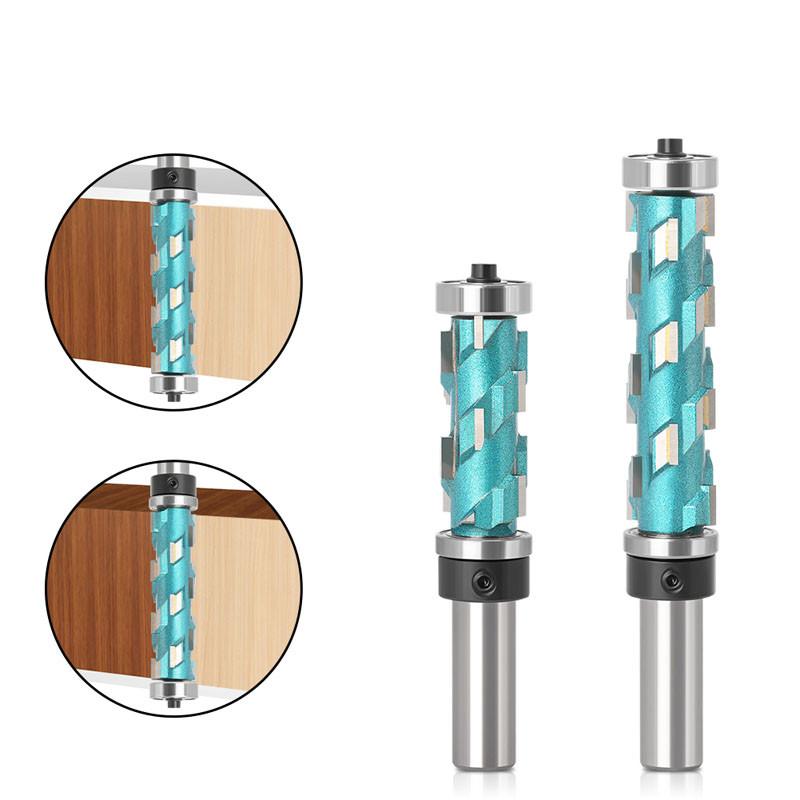 12 mm 1/2-Zoll-Schaft Flush Trim Vollhartmetall-Spiraloberlager-CNC-Fräser Kompressionsschnitt-Schaftfräser-Bit-Gesichts-Holzfräser