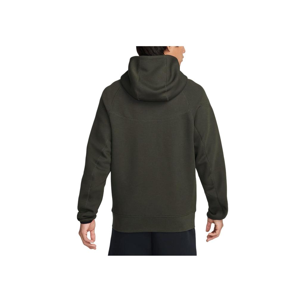 Nike Tottenham Hotspur Tech Fleece Série Windrunner Jaqueta Confortável de Manga Comprida com Zíper Completo Masculina Jaqueta Redwood Esmalte-Verde HF7057-355
