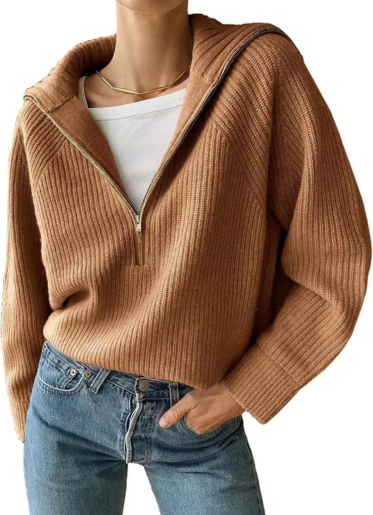 Cross-border Amazon hot sale 2023 European and American style knitted top short jacket women's personality fashion trend knitted sweater