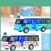 Lebhafter Kunststoff-Trägheitsbus mit blinkenden Lichtern und Musik für Jungen und Mädchen