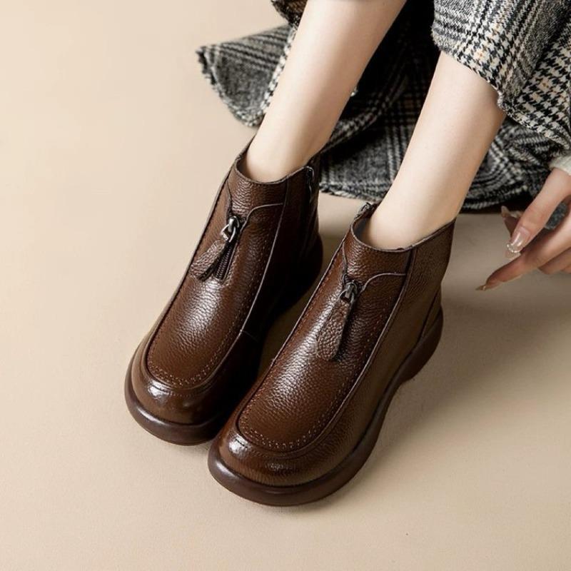 Fleece Soft-soled Anti-slip and Warm Shoes and Cotton Boots for Women with Fleece