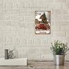 2D Flat - A Captivating Metal Plaque, Retro Christmas Tin Art Ideal for Home Decor, Measuring 20*30Cm/8*12Inch, Perfect for Hall