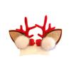 1 Pair Kids Reindeer Antler Hair Clips Soft Plush Christmas Hairpin for Baby Girl Toddler Cute Photo Prop Party Hair Accessory