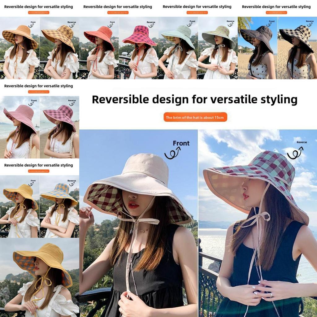Fisherman Hat Women Summer Sun Protection With Large Brim For Outdoor Activities