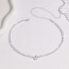 Elegant Heart-shaped Zircon Crystal Necklace – Ideal Wedding Jewelry