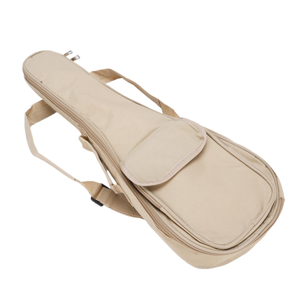 Geantă Ukulele 21 Inch Pânză Oxford 600D Căptușeală Burete 13mm Rucsac Ukulele cu Buzunar și Lateral