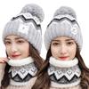 Hat Women's Autumn and Winter Casual Ear Protector Wool Hat Thickened Plush Warm Hairball Student Cycling Knitted Hat