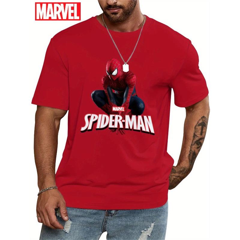 Marvel Ο Καταπληκτικός Άνθρωπος Αράχνη Μπλουζάκι με Εκτύπωση 2025 Ανδρικό και Γυναικείο Καλοκαίρι Νέο Αμερικάνικο Φαρδύ Casual Μοντέρνο Κοντομάνικο Τοπ