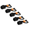 5PCS G1 2 Male Thread Rotating Sprinkler Head Misting Nozzle for Garden Irrigation Accessories