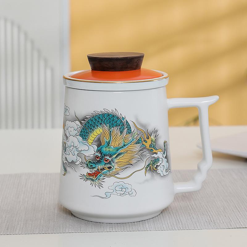 Premium Ceramic Mug with Custom Logo - Gift for Annual Company Event or Cultural Souvenir