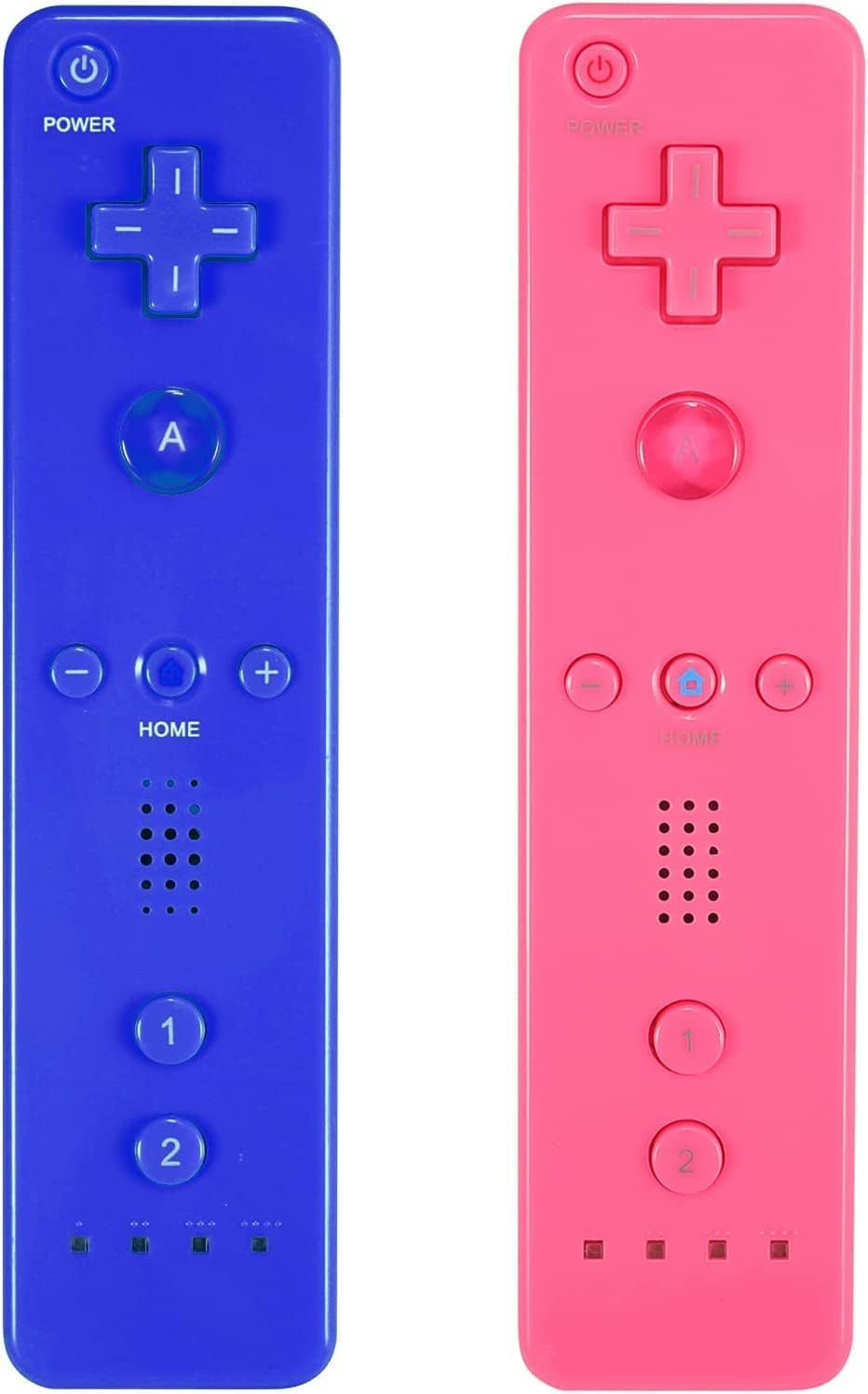 

Wii Controller 2-Pack - Includes Wii Remote, Silicone Case, and Wrist Strap (Pink + Blue)