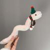 Cute Creative Snake Plush Toy Cartoon Small Pink Snake Soft Stuffed Doll Wristband Room Ornament  Year Mascot Decoration Gift