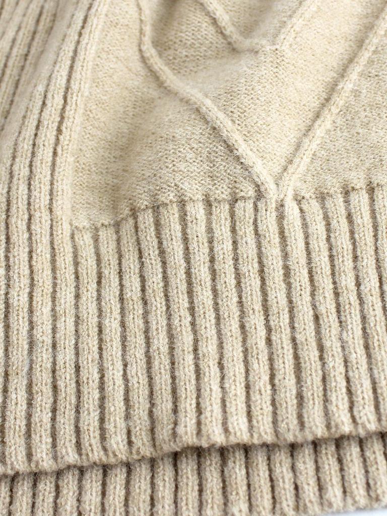 European and American Off-Shoulder Women's Long-Sleeved Knitted Sweater for Autumn and Winter