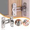 Durable Black With Screws Flip Right Angle Safety Door Lock Door Buckle Home Hardware Gate Bolt