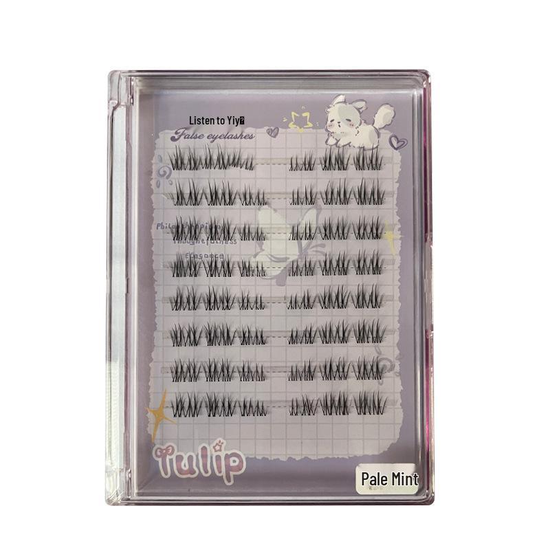 Mint Fairy Natural Japanese False Eyelashes - Light, Realistic, Beginner-Friendly, Pure Desire, Segmented for a Fresh, Net-Like Look