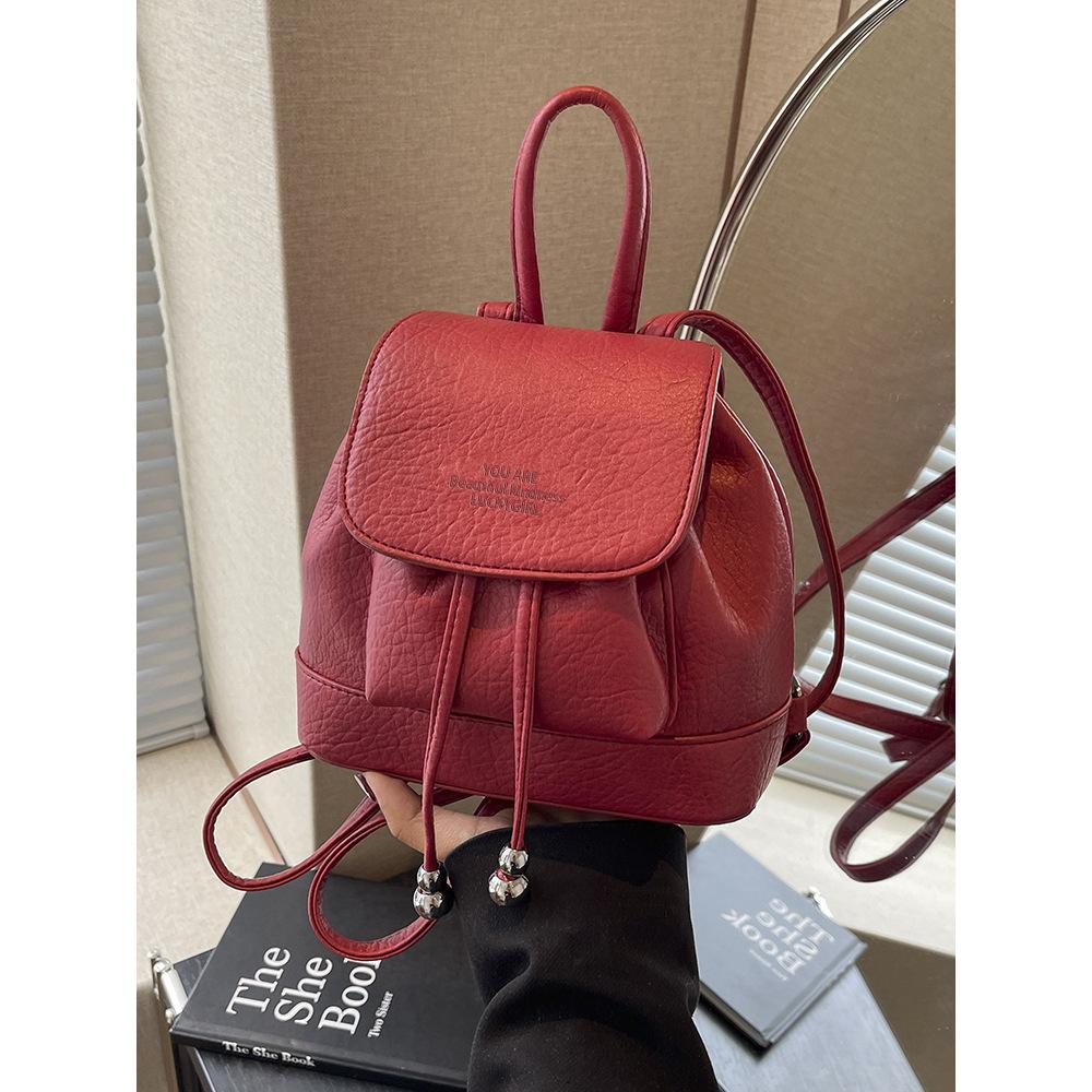 Fashion college student class backpack women's 2025 new versatile mini backpack going out travel bag schoolbag