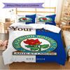 Name Custom Blackburn Rovers Pattern Bedding Set Quilt Cover Pillowcase Home Decor Gift (1 * duvet cover + 2 * pillowcase, without core)