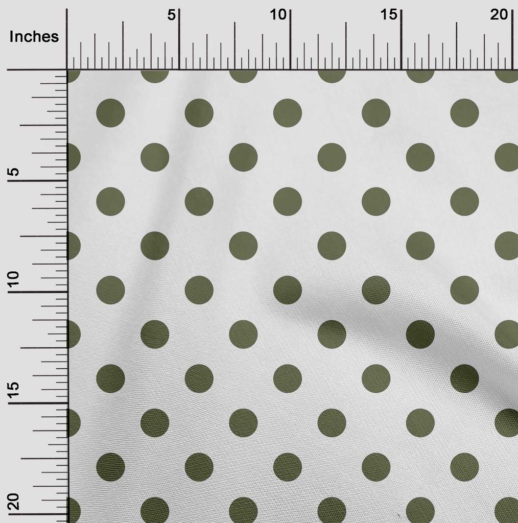 oneOone Cotton Flex Chocolate Brown Fabric Polka Dots Dots Sewing Fabric By The Yard Printed Diy Clothing Sewing Supplies 40 Inch