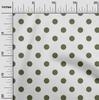oneOone Cotton Flex Chocolate Brown Fabric Polka Dots Dots Sewing Fabric By The Yard Printed Diy Clothing Sewing Supplies 40 Inch