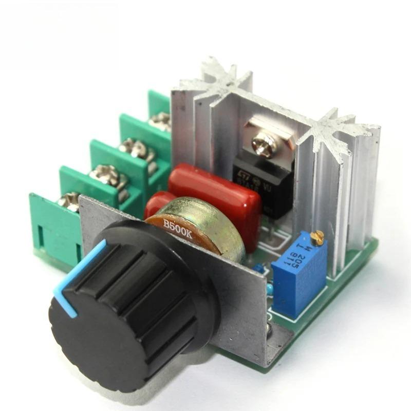 AC 220V 2000W SCR Voltage Regulator Dimmers Module Motor Speed Dimming Controller Thermostat Electronic Voltage Regulator