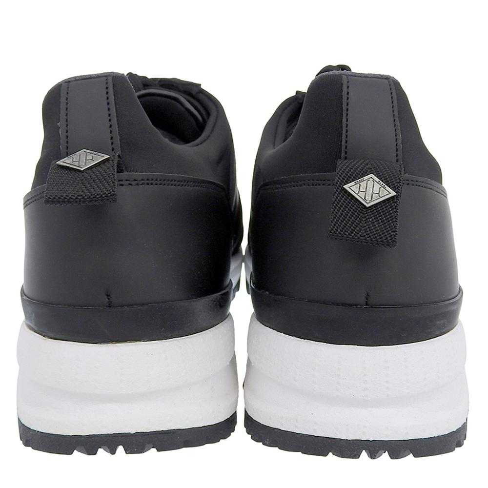 WH Hiroshi Tsubouchi Yoshimasa Hoshiba Leather and Suede Vibram Sole French Kip Low-Top Sneakers Size 9 WH-0111 Shoes 9 blackUsed