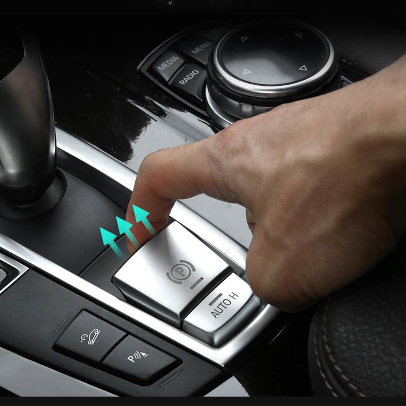 ABS Chrome Front Head Light Switch Button Cover Start Stop Engine Switch Button Trim Cover For BMW 5 Series 5GT F07 F10