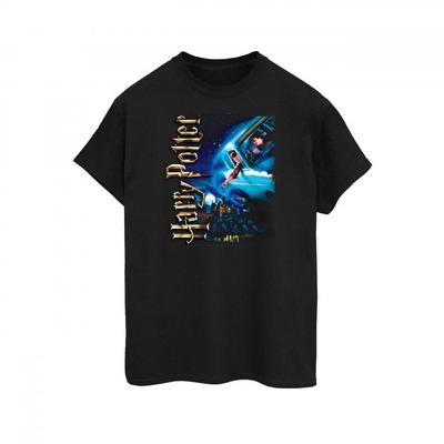 Womens/Ladies Smiles At Hogwarts Cotton Boyfriend T-Shirt