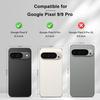 Applicable To Google Pixel9pro Mobile Phone Case Solid Color Plug-in Card Magnetic Protective Case Black